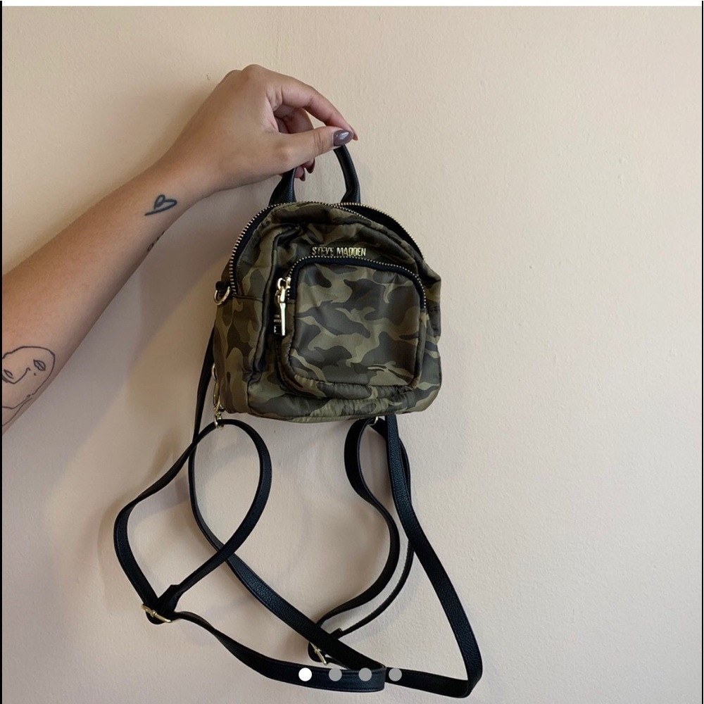 Steve Madden Mini camo Backpack